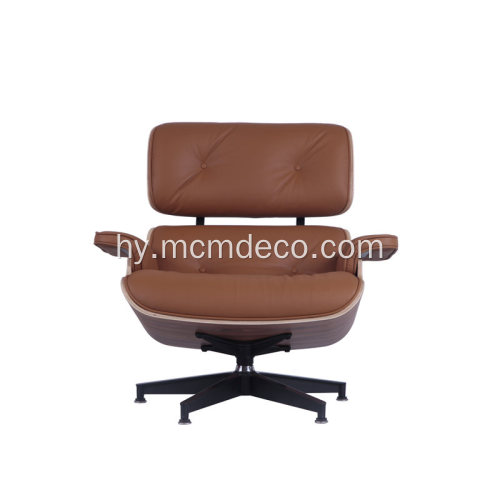Mid Century Classic Leather Eames Lounge աթոռներ